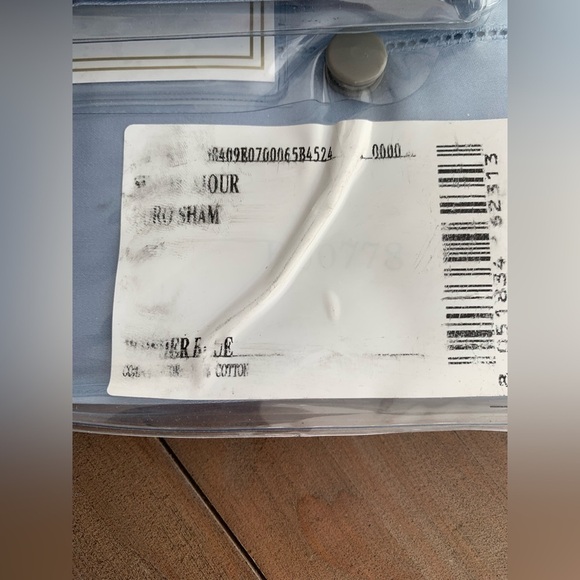 Frette powder blue euro sham (2 as a set) NWT - Picture 4 of 4